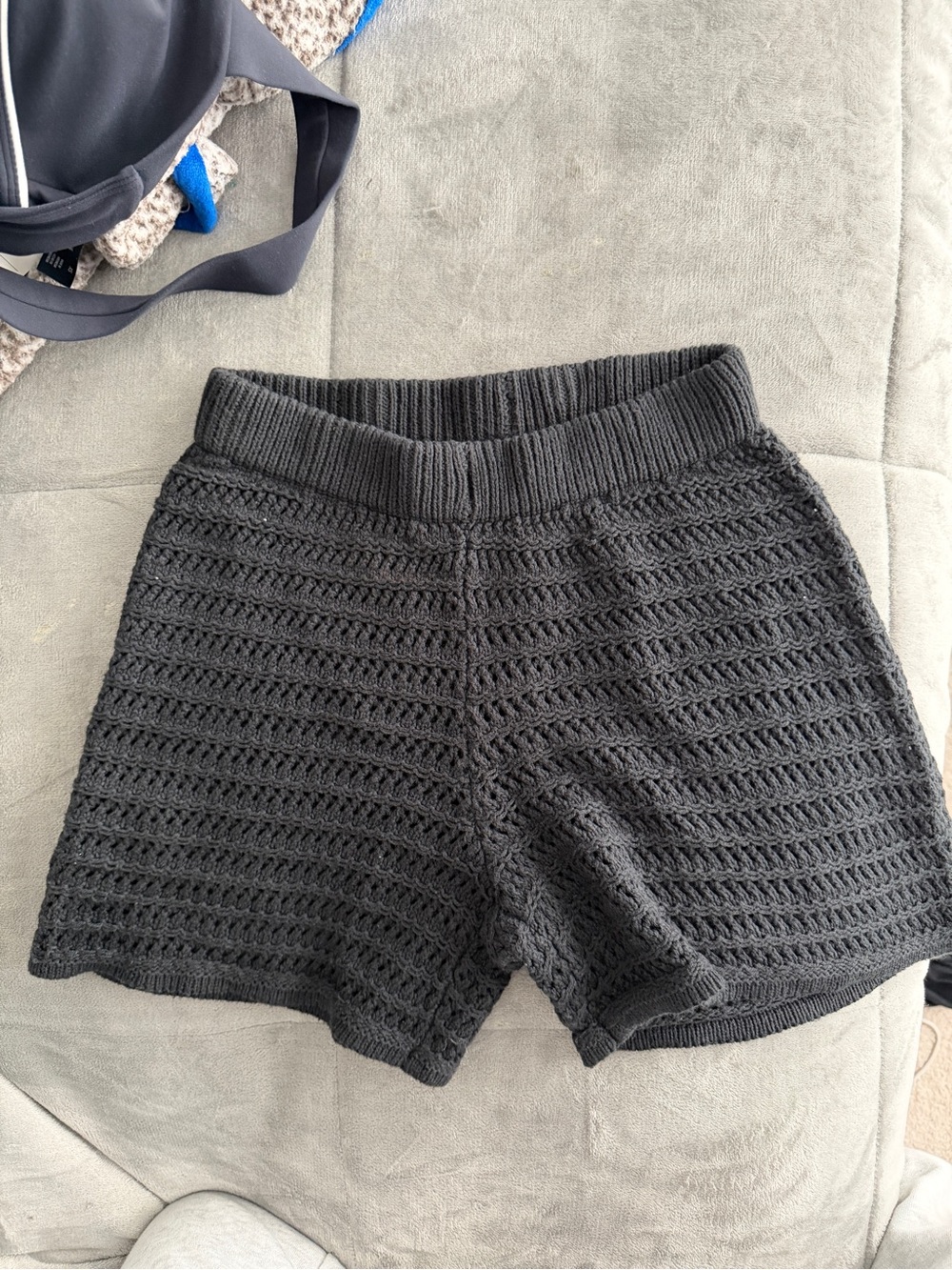 **NWOT wild fable Black High-Waist Crochet Knit Shorts- Size XXS